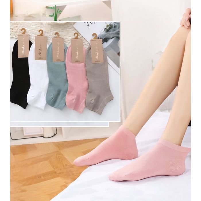 Moteriškos parfumuotos bambukinės kojinės 5 vnt., 35-38 dydis||TavoSapnas