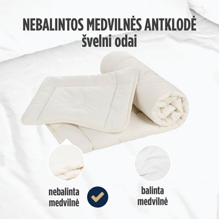 Antklodė ir pagalvė My First Duvet and Pillow su bambuku, 100x140, 40x60 cm||TavoSapnas