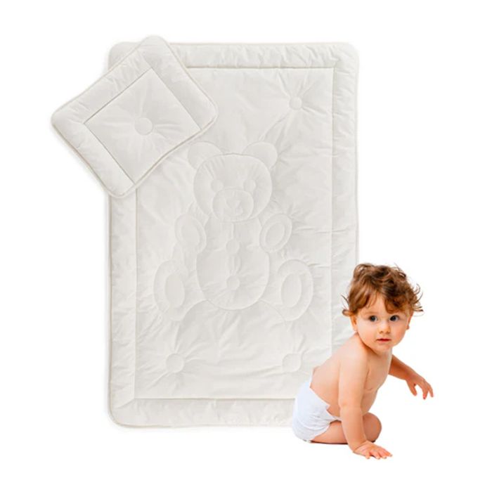 Antklodė ir pagalvė My First Duvet and Pillow su bambuku, 100x140, 40x60 cm||TavoSapnas