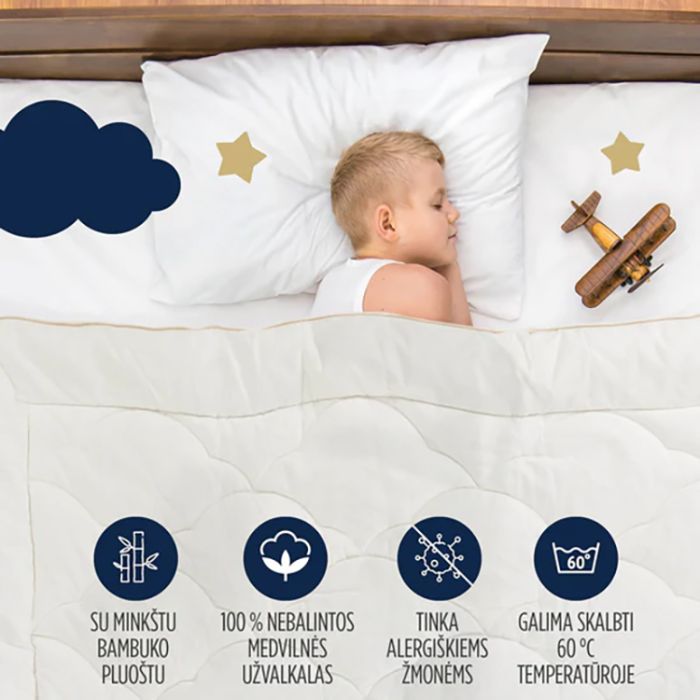 Universali antklodė Junior Duvet su bambuku, 140x200 cm||TavoSapnas