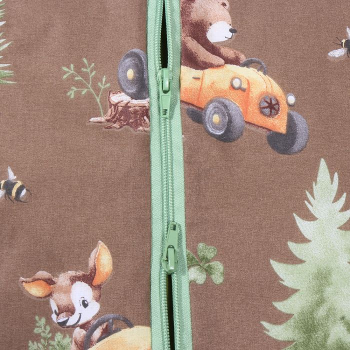 Miegmaišis su dvipusiu užtrauktuku Miškelis, 110 cm||TavoSapnas