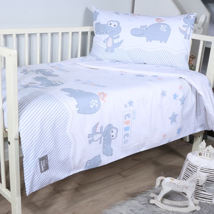 Patalynės komplektas kūdikiams Little Friends, 90x120, 40x60 cm su paklode||TavoSapnas