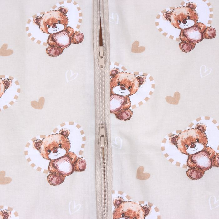 Šiltas miegmaišis su dvipusiu užtrauktuku Teddy Love, 110 cm||TavoSapnas