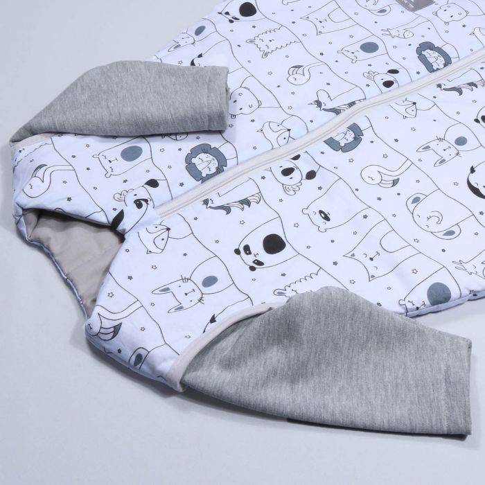 Šiltas miegmaišis su rankovėmis Miško sapnai, 80 cm||TavoSapnas