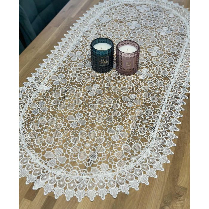 Puošnus stalo takelis Vanilinis, 60x120 cm||TavoSapnas