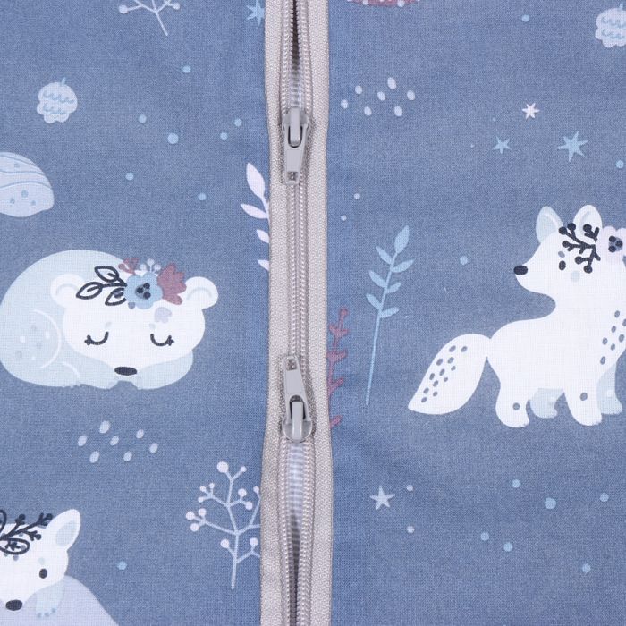 Šiltas miegmaišis su dvipusiu užtrauktuku Baltoji lapė, 100 cm||TavoSapnas