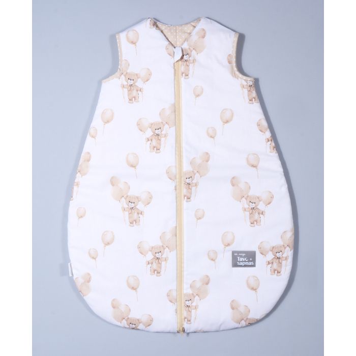 Šiltas miegmaišis su dvipusiu užtrauktuku Balionėliai, 100 cm||TavoSapnas