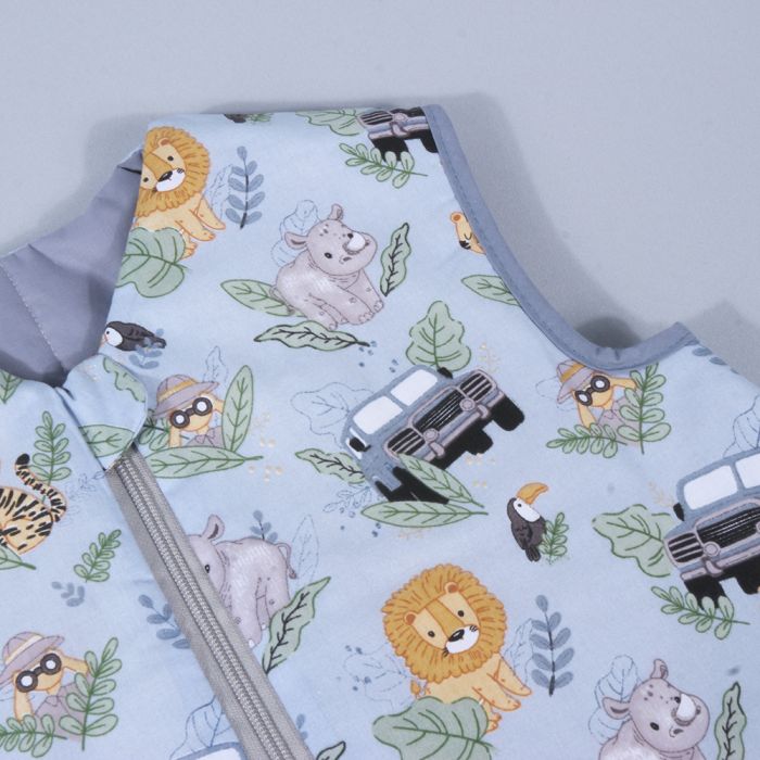 Šiltas miegmaišis su dvipusiu užtrauktuku Zoo Draugai, 100 cm||TavoSapnas