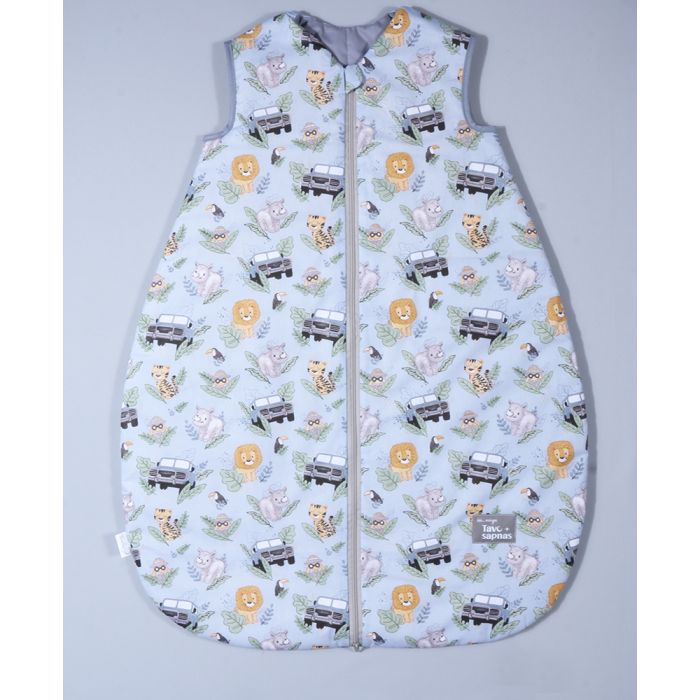 Šiltas miegmaišis su dvipusiu užtrauktuku Zoo Draugai, 110 cm||TavoSapnas