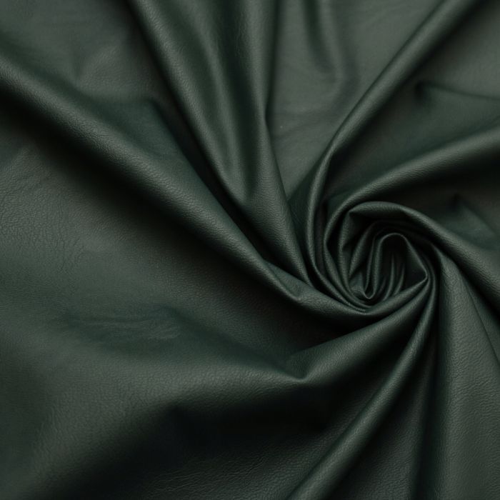 Dirbtinė EKO oda su pašiltinimu tamsi žalia||TavoSapnas