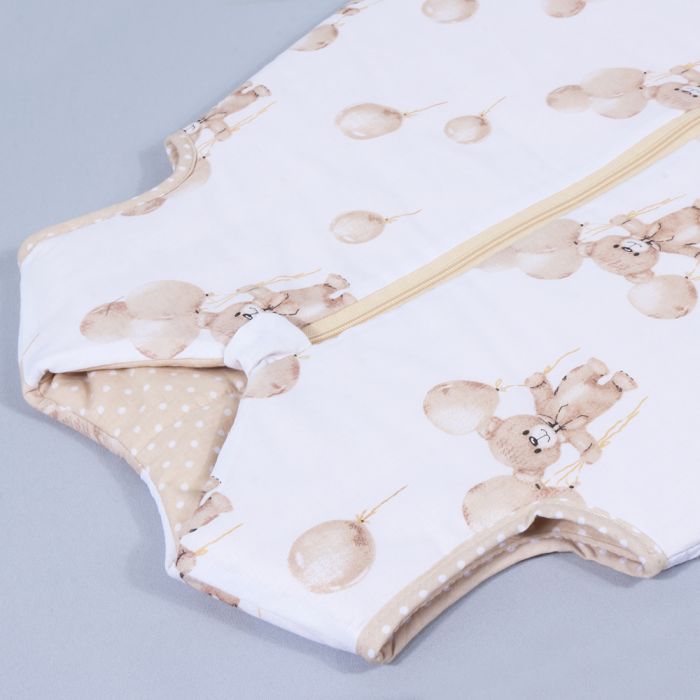 Šiltas miegmaišis su dvipusiu užtrauktuku Balionėliai, 90 cm||TavoSapnas