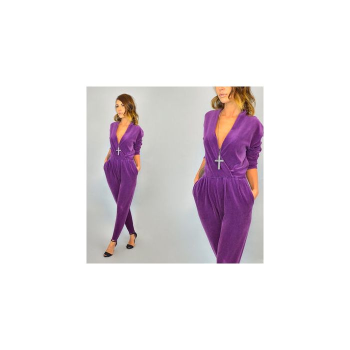 Medvilninis veliūras violetinis, likutis1x1.90m||TavoSapnas