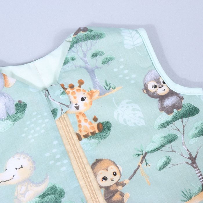 Šiltas miegmaišis su dvipusiu užtrauktuku Mažasis Safaris, 70 cm||TavoSapnas