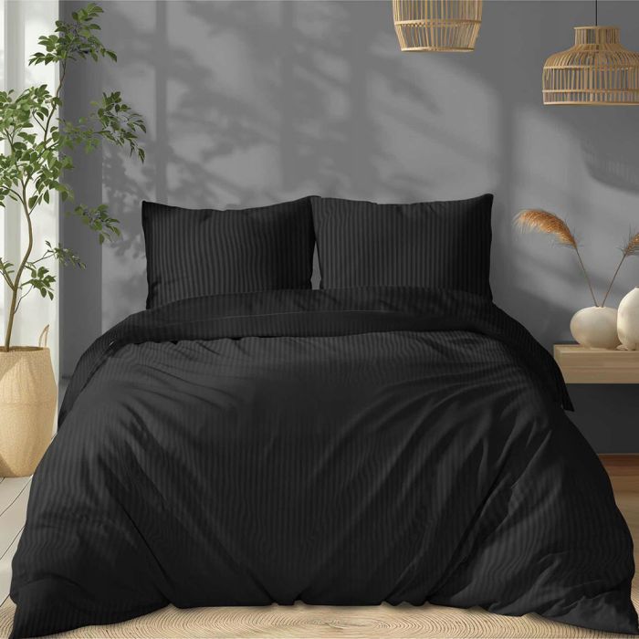 Pure Collection satino patalynė Black, 200x220, 70x80 cm||TavoSapnas