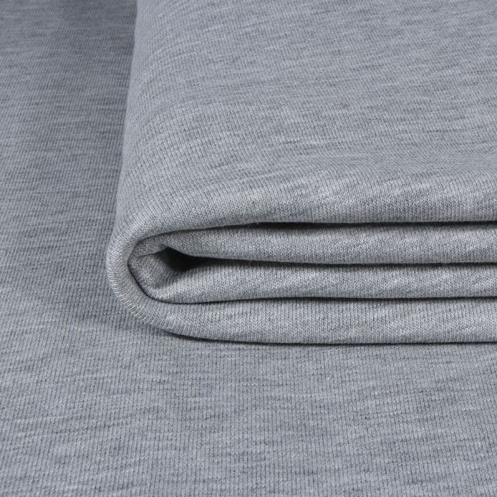 Trisiūlis kilpinis trikotažas Grey Melange, likutis 0.35x1.70m||TavoSapnas