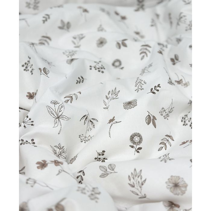 Patalynės komplektas kūdikiams iš kolekcinės medvilnės Ruda pieva, 100x135, 40x60 cm||TavoSapnas