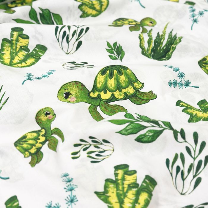 Medvilninis audinys patalynei (drobelė), Vėžliukai||TavoSapnas