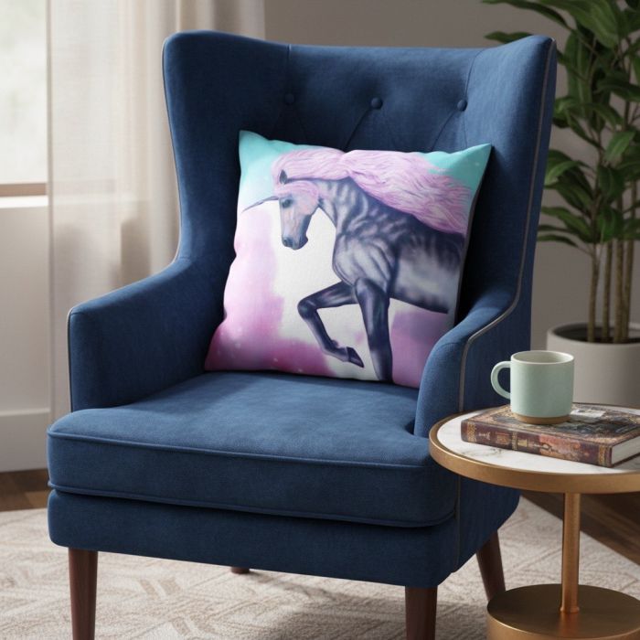 Dekoratyvinės pagalvėlės užvalkalas Unicorn, 45x45 cm||TavoSapnas