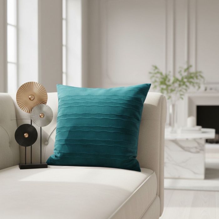 Veliūrinis pagalvėlės užvilkimas Wave, 45x45 cm||TavoSapnas
