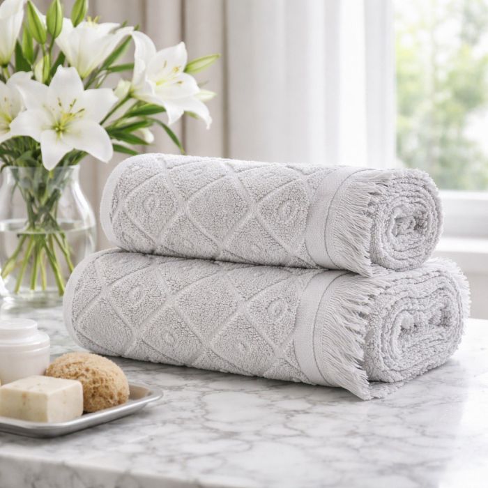 Premium Egipto medvilnės rankšluostis Maira, 70x140 cm||TavoSapnas