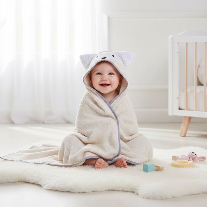 Rankšluostis su gobtuvu Lapiukas, 80x80 cm||TavoSapnas