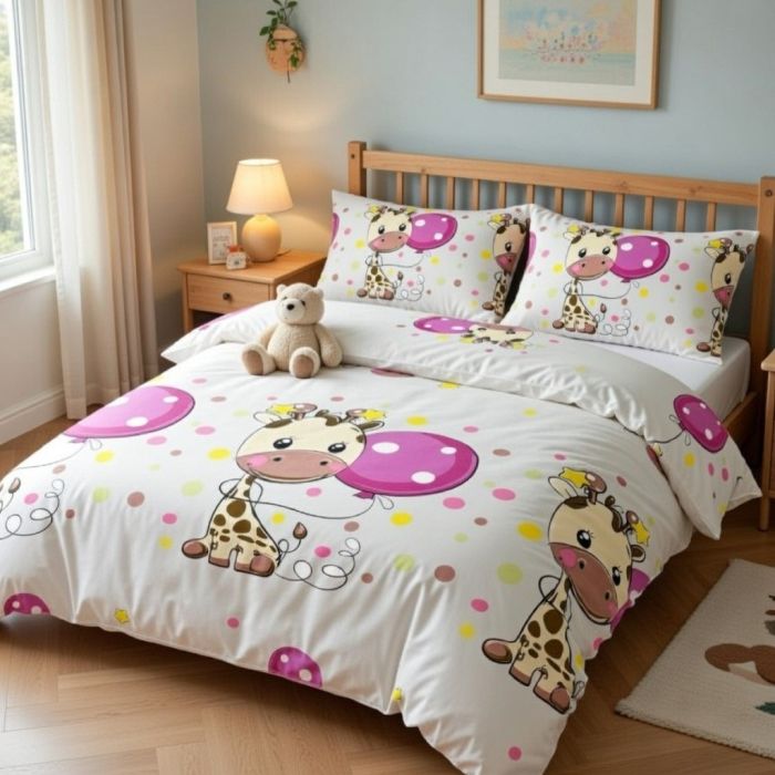 Patalynės komplektas Žirafiukas, 140x200, 50x70 cm||TavoSapnas