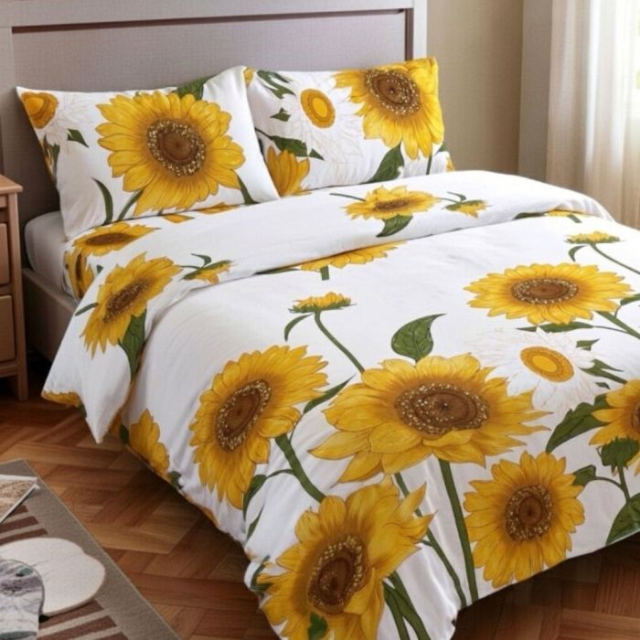 Patalynės komplektas Saulėgrąžos, 220x240, 70x70 cm||TavoSapnas