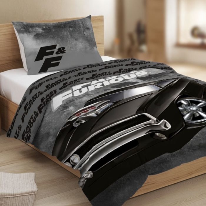 Patalynės komplektas Fast & Furious, 135x200, 80x80 cm||TavoSapnas