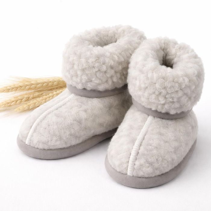 Merino vilnos vaikiški kambario batai-šlepetės, 27 dydis||TavoSapnas