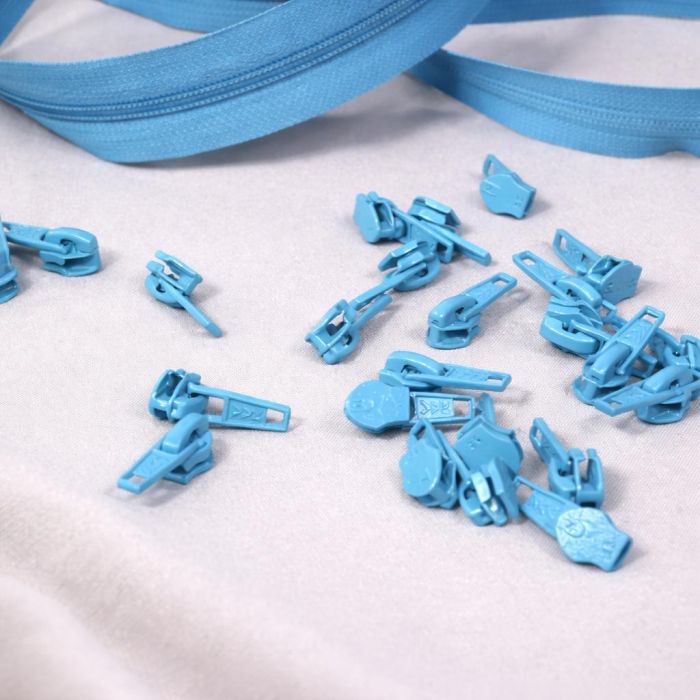 Galvutė matuojamam užtrauktukui Nr.5, turkio mėlyna||TavoSapnas