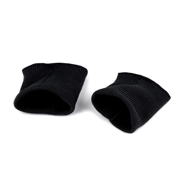 Rib trikotažo rankogaliai juodi,  matuojami (plotis 7-10cm)||TavoSapnas