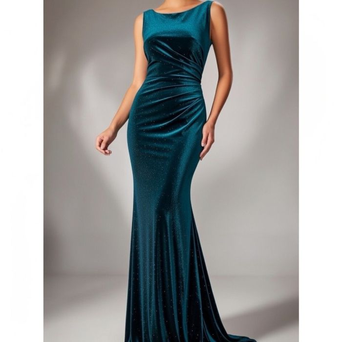 Aksomas Shiny Lurex, elektrinis||TavoSapnas