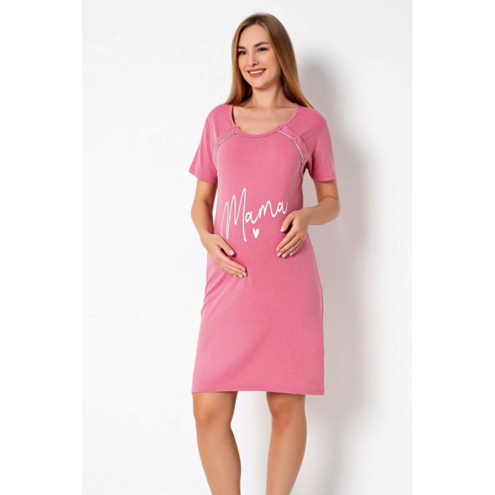 Medvilniniai naktiniai maitinančiai Pink, XL||TavoSapnas