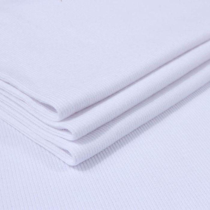 Rib trikotažas baltas, likutis 0.90x0.90m||TavoSapnas