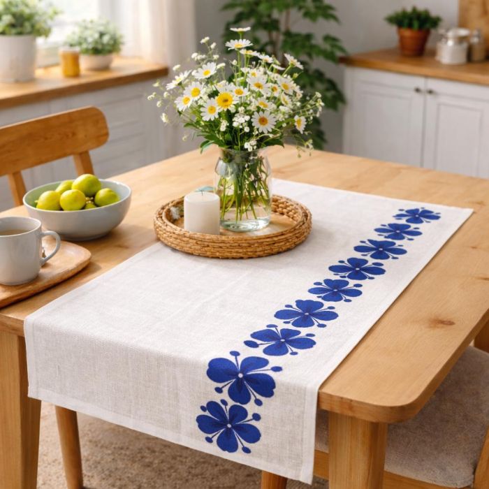 Lininis stalo takelis, 42x90 cm||TavoSapnas