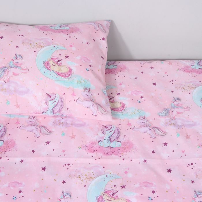 Patalynės komplektas kūdikiui Vienaragiai, 110x140, 40x60 cm||TavoSapnas