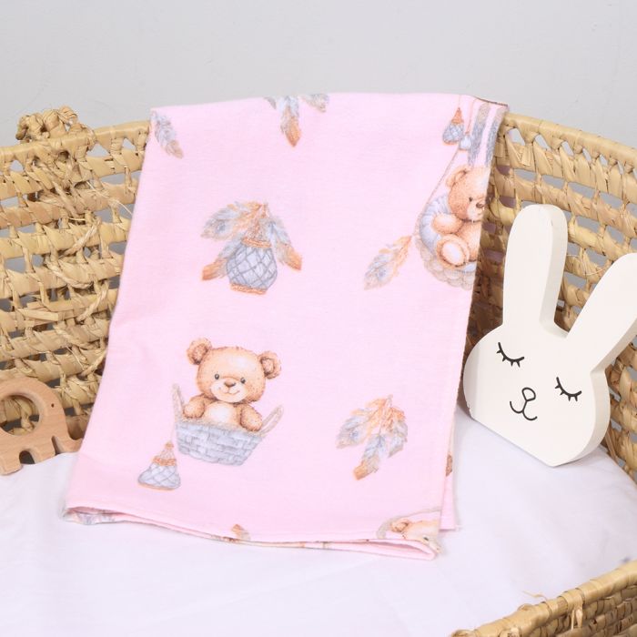 Flanelinis vystyklas Sweet Dream, 100x100 cm||TavoSapnas