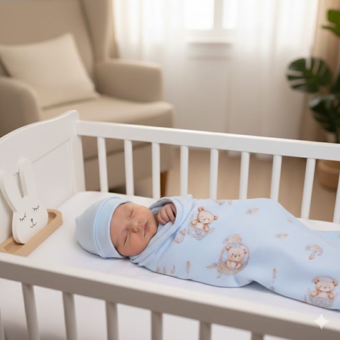 Flanelinis vystyklas Teddy, 100x100 cm||TavoSapnas