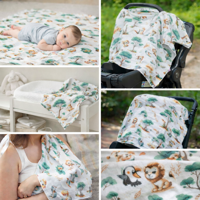 Flanelinis vystyklas Baby, 100x100 cm||TavoSapnas