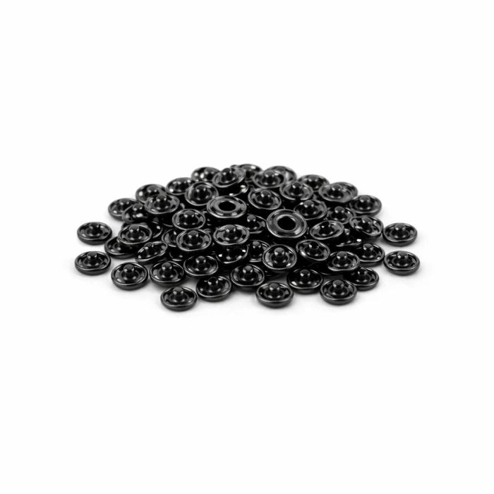 Spaudės prisiuvamos juodos, 5mm (6vnt.)||TavoSapnas