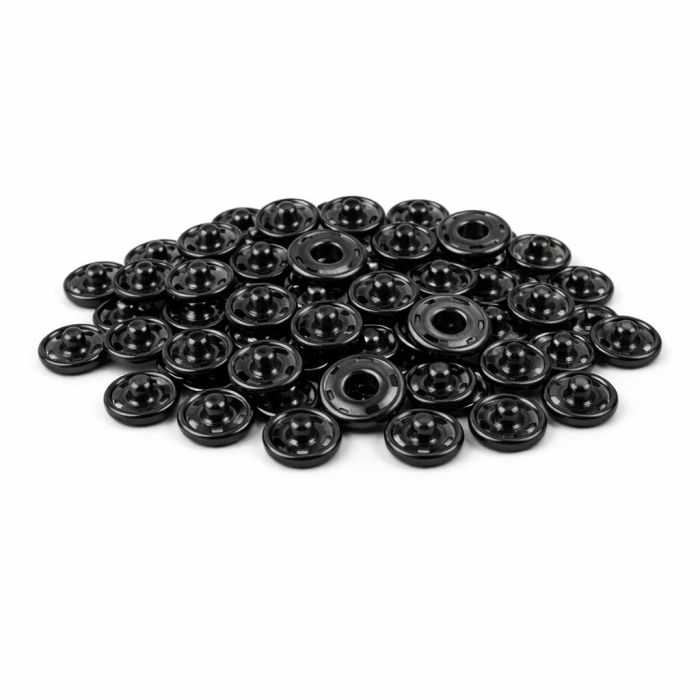 Spaudės prisiuvamos juodos, 11.5mm (6vnt.)||TavoSapnas