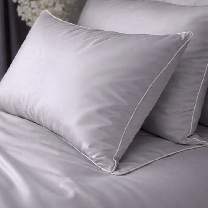 Pure Collection mako satino patalynė Light Grey, 200x220, 70x80 cm||TavoSapnas