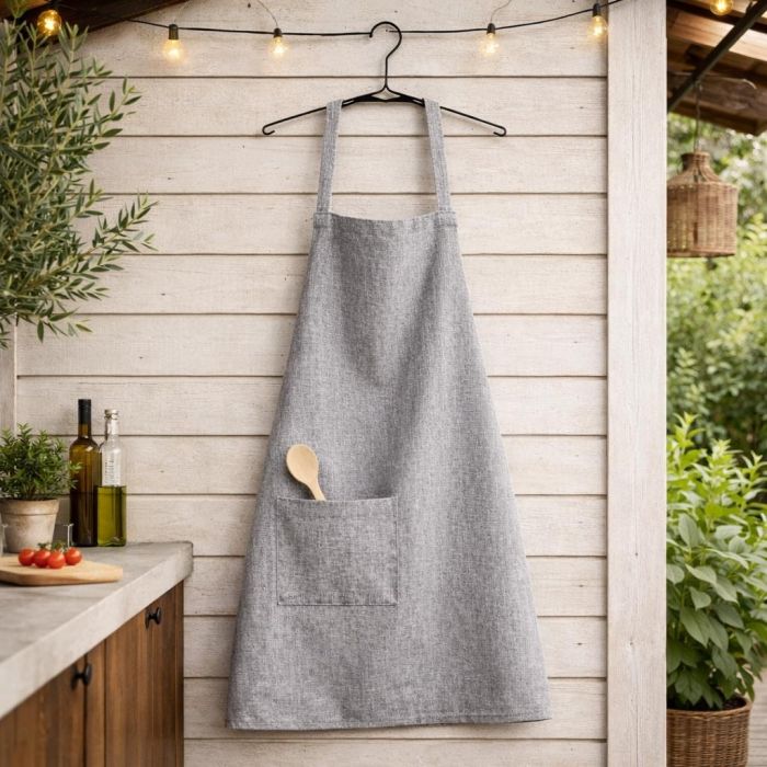 Neperšlampanti prijuostė Grey Melange, S/M||TavoSapnas