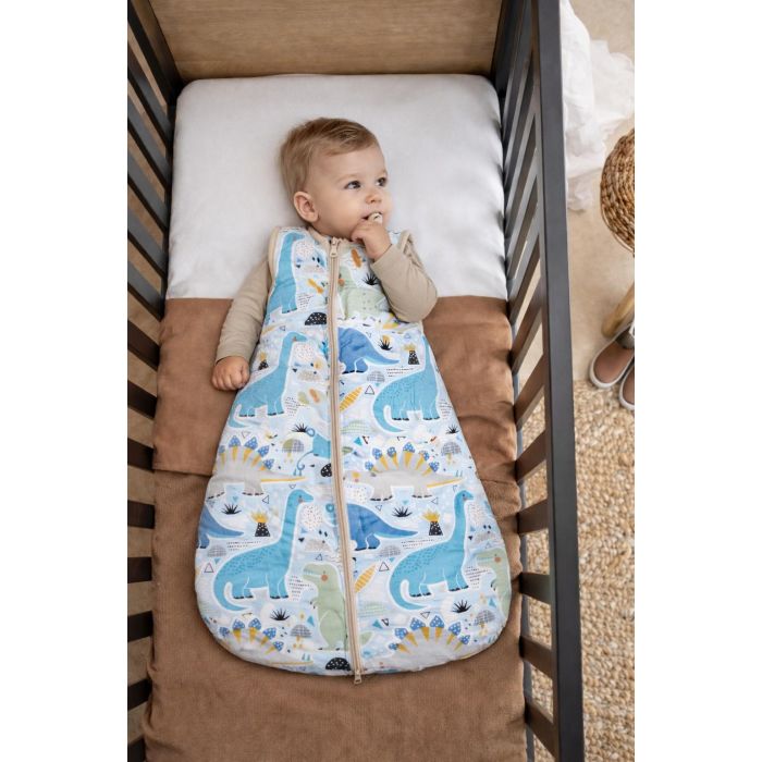 Šiltas miegmaišis su dvipusiu užtrauktuku Dino, 90 cm||TavoSapnas