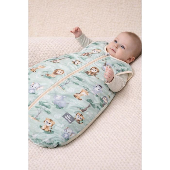 Šiltas miegmaišis su dvipusiu užtrauktuku Mažasis Safaris, 110 cm||TavoSapnas