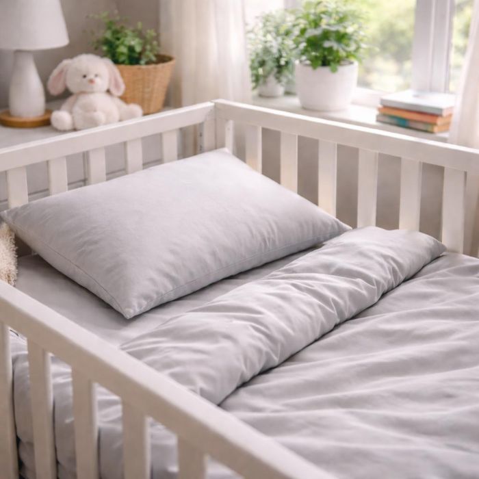 Patalynės komplektas kūdikiui Pilkas sapnas, 110x140, 40x60 cm||TavoSapnas