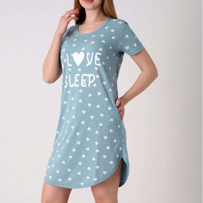 Medvilniniai naktiniai Love Sleep, XL||TavoSapnas