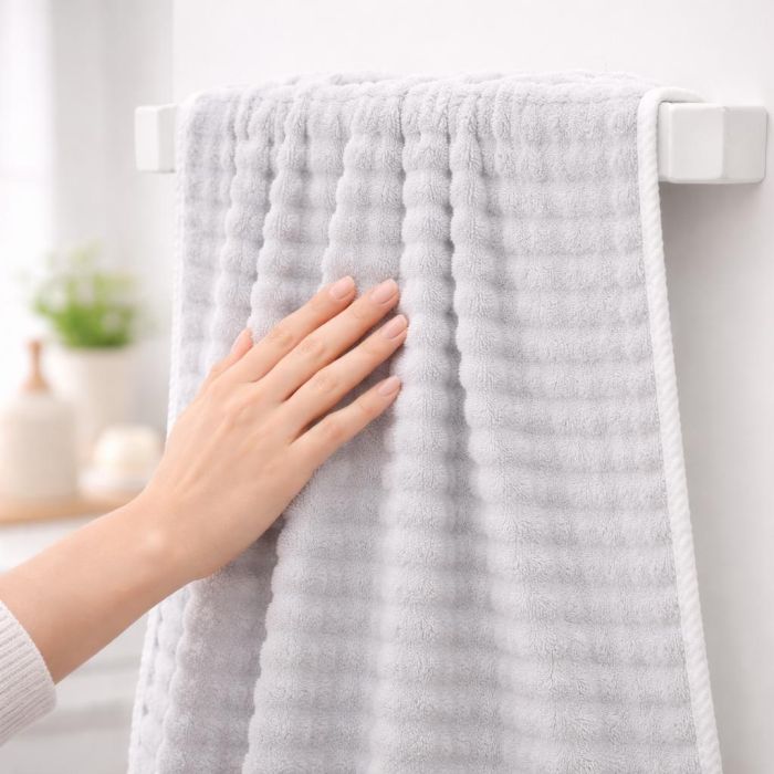 Mikropluošto rankšluostis Silver, 50x100 cm||TavoSapnas