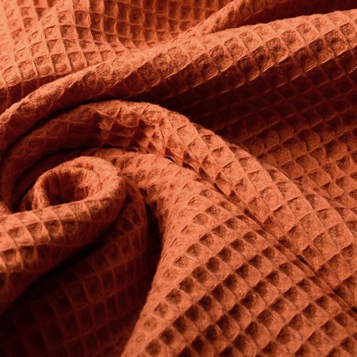 Medvilninis audinys WAFFLE, orange||TavoSapnas