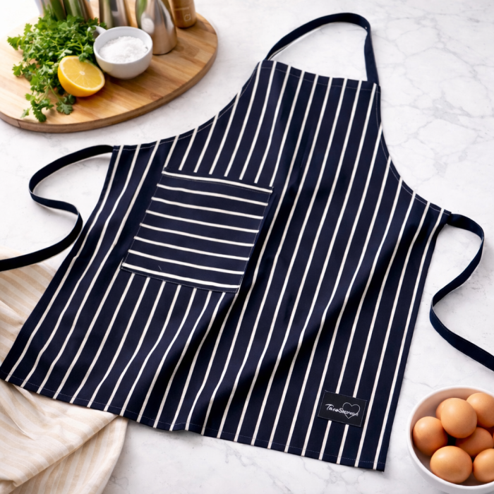 Prijuostė Navy Stripes, S/M||TavoSapnas